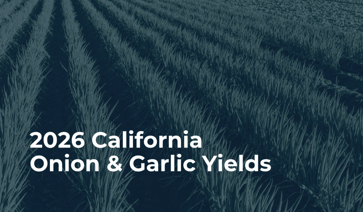2026 California Onion and Garlic Yields